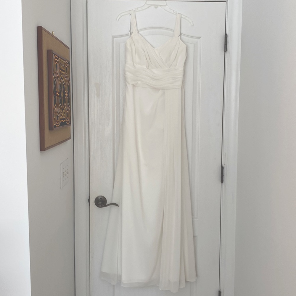 White dress. Worn once, cleaned.